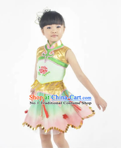 Custom Made Chinese Group Dance Costumes for Women