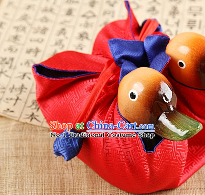 Korean Traditional Wedding Gifts Mandarin Ducks Pair Arts