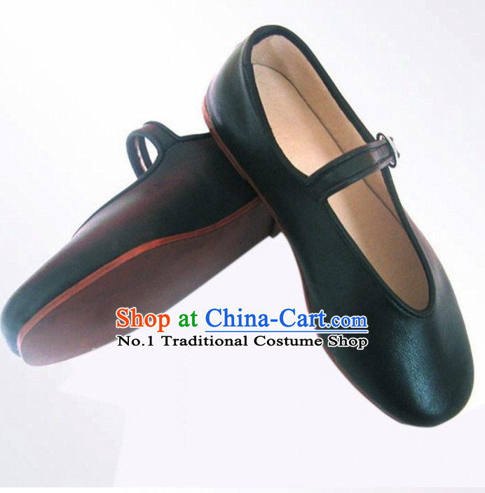 Handmade Chinese Traditional Leather Shoes Footwear