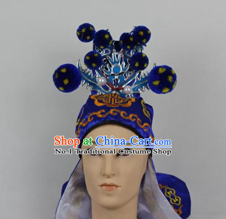 Oriental China Stage Performance Superhero General Hat