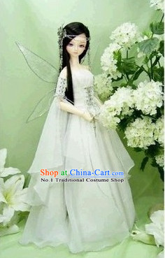 Chinese Fairy Costumes and Hair Accessories Complete Set for Women