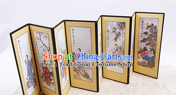 Korean Traditional Folding Screen Decorative Arts
