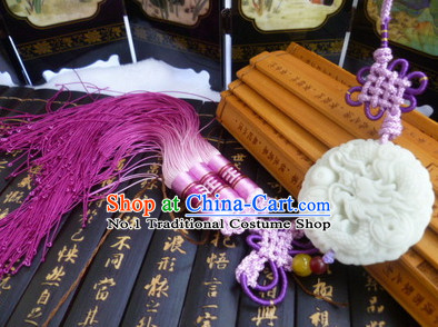 Chinese Traditional Costumes Jade Belt Accessory