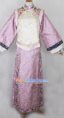Chinese Qing Dynasty Manchu Female Long Robe