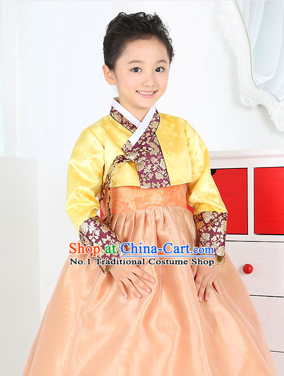 Korean Birthady Children Dress Hanbok Clothing for Girls