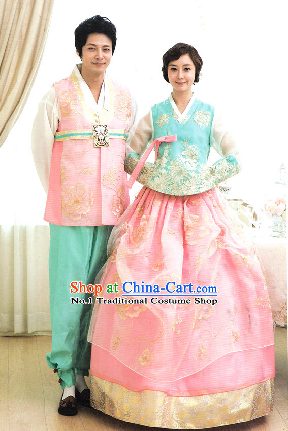 Korean Female and Male National Costumes Complete Sets