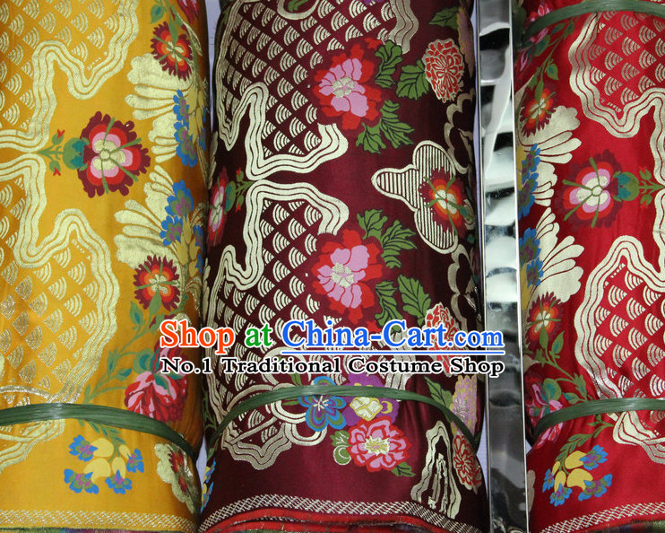 Asia Tibetan Brocades Embroidered Fabric Sewing Material