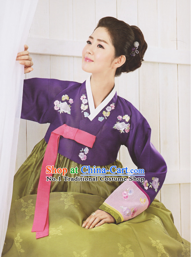 Korean Classical Hanbok Clothes Complete Set for Ladies