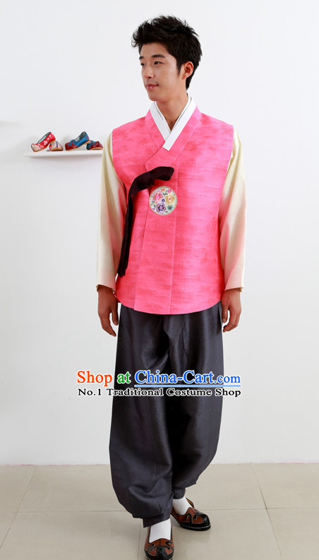 Traditional Korean Male National Uniforms Complete Set