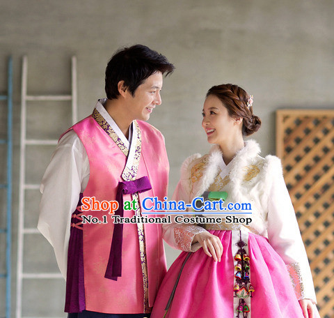 Korean Winter Couple National Costumes Traditional Costumes online Shopping