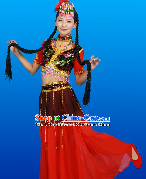 Chinese Costumes Female Ethnic Groups Outfits