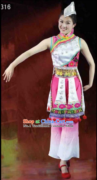 Chinese Ethnic Costumes Complete Set for Women