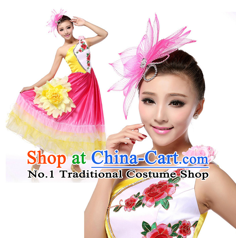 Chinese Girls Dancewear Dance Costume Stores online and Headpieces for Women
