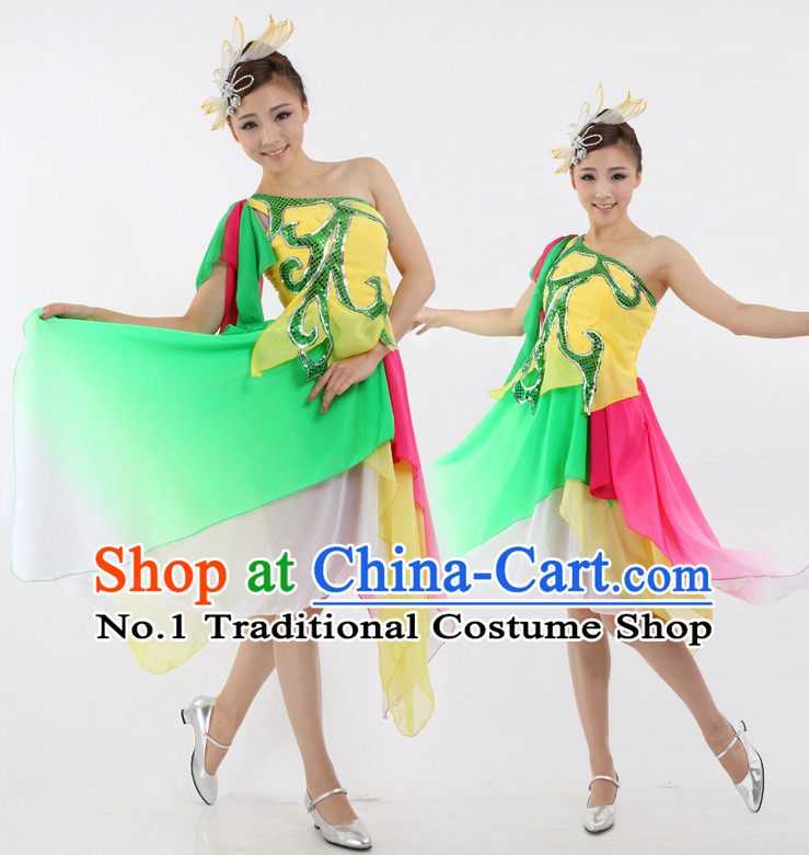 Chinese Traditional Drum Beating Dance Attire Discount Dance Dostumes Discount Dance Supply for Women