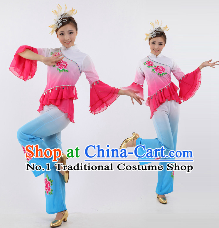 Chinese Stage Fans Costumes Dance Stores Dance Gear Dance Attire and Hair Accessories