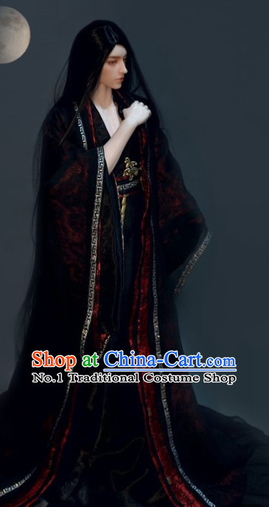 Black Chinese Hanfu Clothes for Men