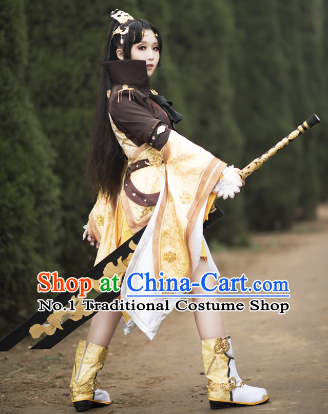 Chinese Cosplay Swordswoman Costumes 