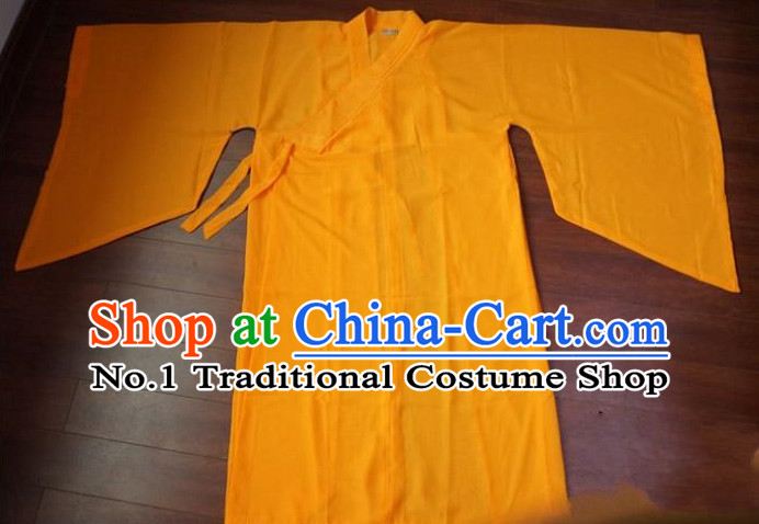 Chinese Yellow Taoist Long Robe