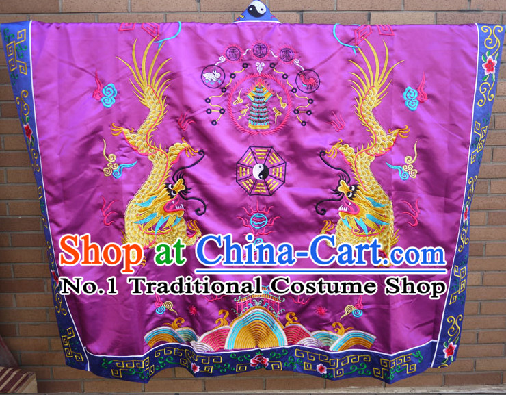 Chinese taoist uniform taoist costumes long robe dao