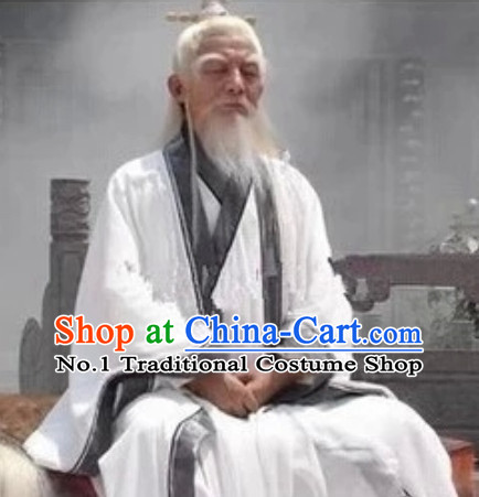 China Wudang Mountain Taoist Master Costumes Complete Set for Men