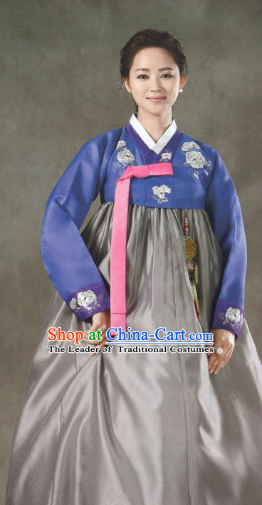 Cutom Made Korean Fashion Hanbok Dresses Complete Set for Women