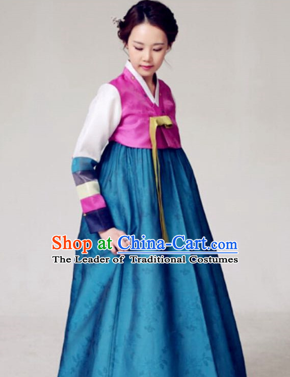 Korean Classicial Fashion Hanbok Dresses Complete Set for Women