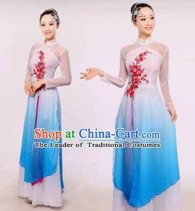 Chinese Fan Dance Costumes Dancewear Discount Dane Supply Clubwear Dance Wear China Wholesale Dance Clothes for Girls