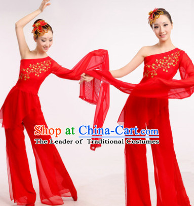 Chinese Ribbon Dance Costume Dancewear Discount Dane Supply Clubwear Dance Wear China Wholesale Dance Clothes for Women