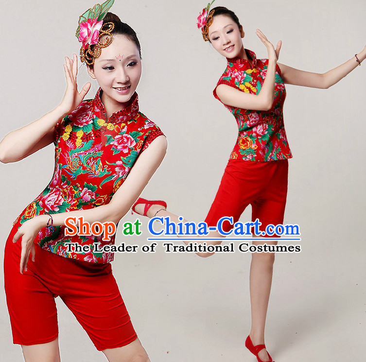 Chinese Traditional Dance Costumes Complete Set