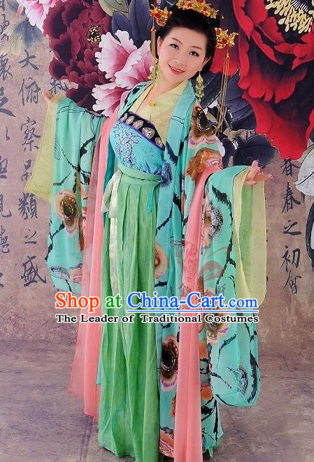 Chinese Hanfu Clothing Ancient Costume Hair Jewelry