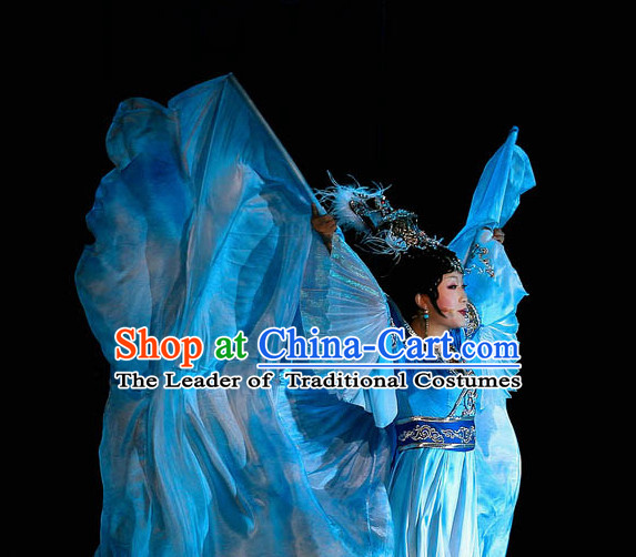 Folk Blue Dance Costume