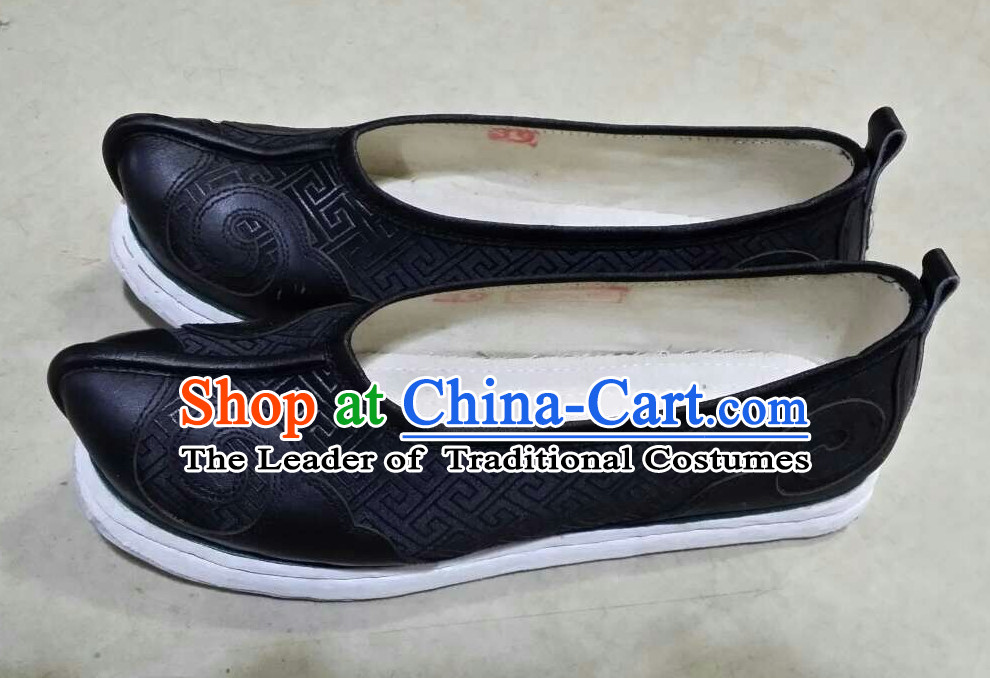 Ancient Chinese Black Hanfu Shoes