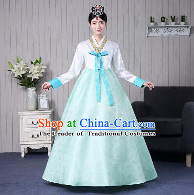 Korean Women Costumes Ancient Clothes Traditional Wedding Full Dress Formal Attire Ceremonial Clothes Court Stage Dancing