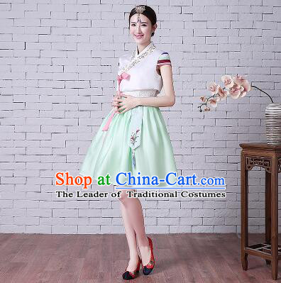Korean Style Short Sleeves Summer Girl Clothes Wedding Full Dress Formal Attire Ceremonial Clothes Stage Dancing