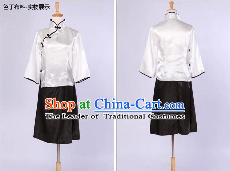 Chinese Traditional Clothes Min Guo Time Girl Clothing Nobel Lady Stage costumes Ladies