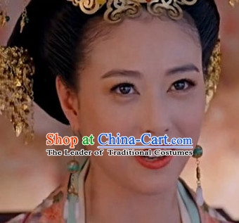 Ancient Chinese Style Princess Empress Earrings for Women Girls Adults Children