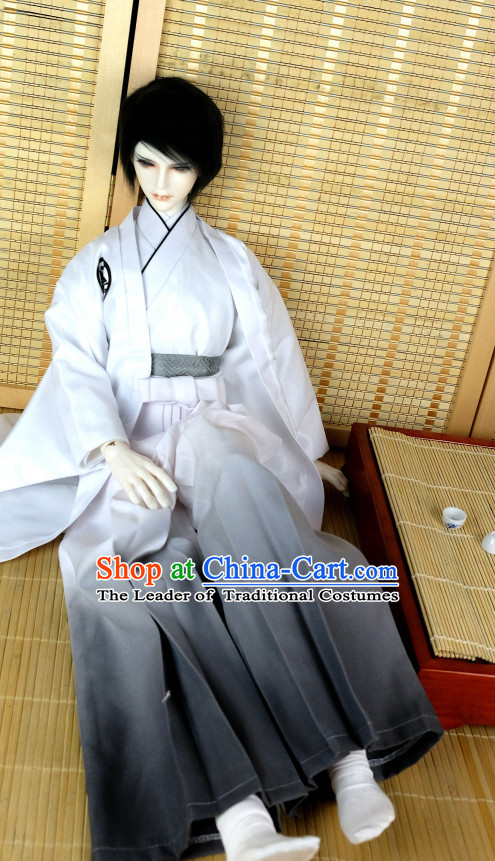 Japanese Traditional Male Kimono Clothing Complete Set for Men Boys Adults