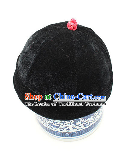 Top Handmade Classica Black Velvet Traditional Hat for Men