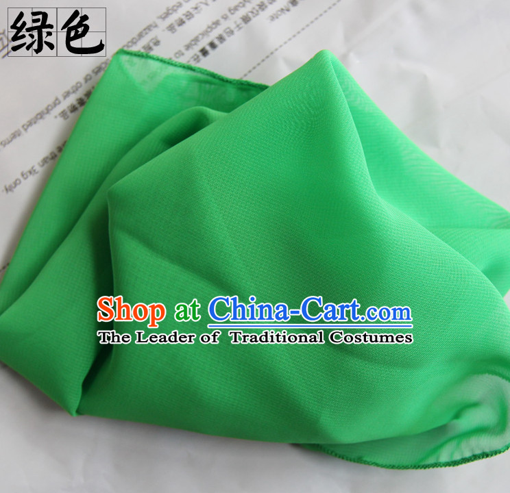 Green Chinese Classcial Dancing Props Handkerchief