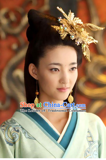 Ancient Chinese Handmade Hanfu Headdress Hair Jewelry for Women
