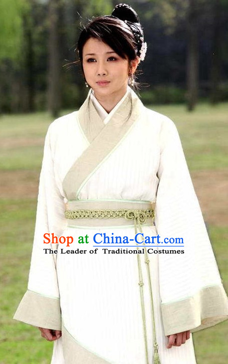 Traditional Chinese Style Ancient China Hanfu Clothing Garment Clothes Suits Dresses Men Women Kids Children