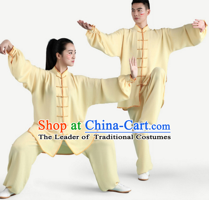 Top Tai Chi Uniforms Pants Tai Chi Suit Apparel Suits Attire Robe Kung Fu Costume Chinese Kungfu Jacket Wear Dress Uniform Clothing Taijiquan Shaolin Chi Gong Taichi Suits for Men Women Kids