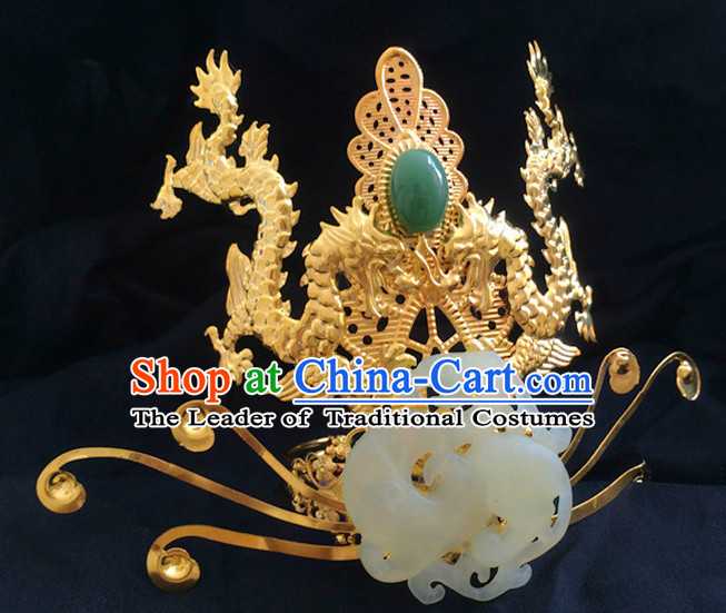 Ancient Chinese Style Emperor Dragon Coronet for Men or Boys