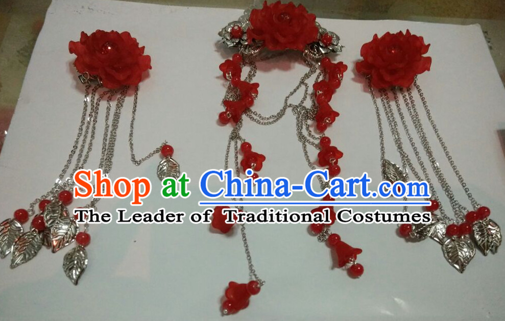 Traditional Chinese Princess Flower Hair Accessories