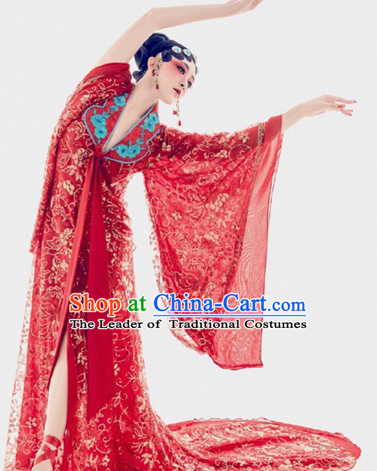 Chinese Opera Women's Clothing _ Apparel Chinese Traditional Dress Theater and Reenactment Costumes and Headwear Complete Set
