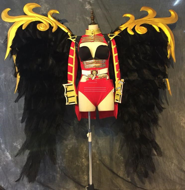 Unique Design Giant Angel Wings Model Stage Costumes Theater Costumes Professional Theater Costume for Women