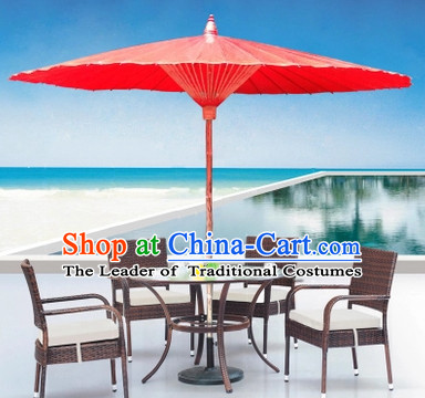 Red Giant Traditional Handmade China Dance Fabric Umbrella Stage Performance Umbrella Dancing Props
