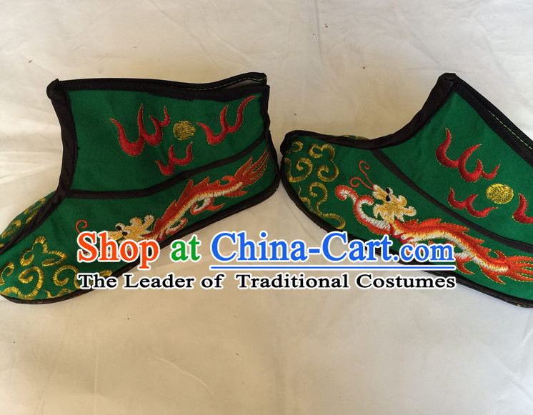 China Beijing Opera Embroidered Dragon Shoes