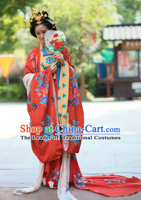 Traditional Chinese Ancient Tang Dynasty Clothing Imperial Wedding Dresses Beijing Classical Chinese Bridal Clothing
