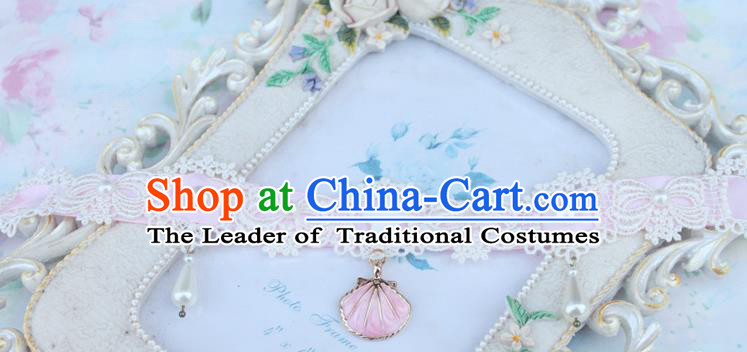 Traditional Classic Pearl Necklace Accessories, Restoring Ancient Lace Princess Necklace for Women